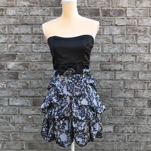 Studio Y Black Strapless Dress